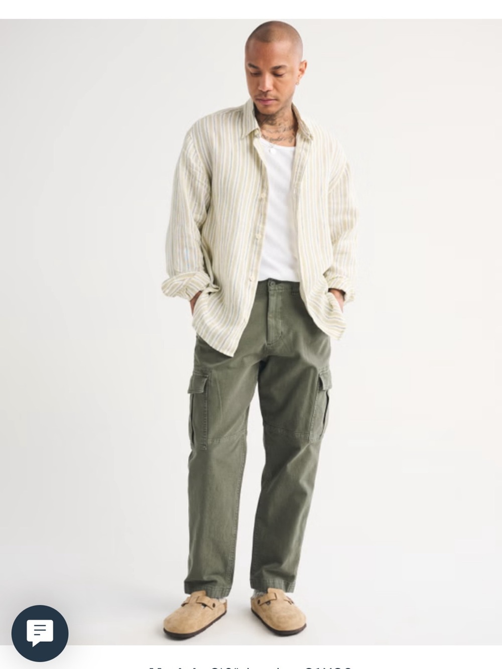 Men's black cargo Pants - Abercrombie & Fitch 31x32